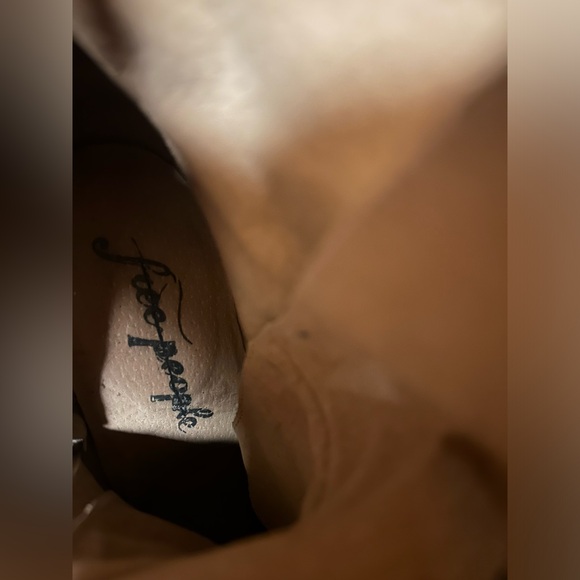 Free People Dylan Lace Up Boots Leather Platform 9.5 - Picture 10 of 11